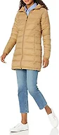 Amazon Essentials Women's Lightweight Water-Resistant Packable Hooded Puffer Coat (Available in Plus Size), Mushroom Brown, Small