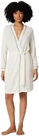 Amazon Essentials Women's Long Sleeve Robe, Modal-Blend Bathrobe, Ivory, Large