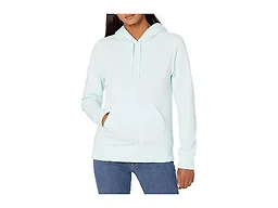 Amazon Essentials Women's Regular-Fit Midweight Fleece Pullover Hoodie with Kangaroo Pocket (Available in Plus Size), Bright Aqua, Small