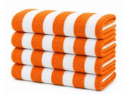 Noble House NH-Cabana Towel- 6Pk- Orange 36x66 6Pk C