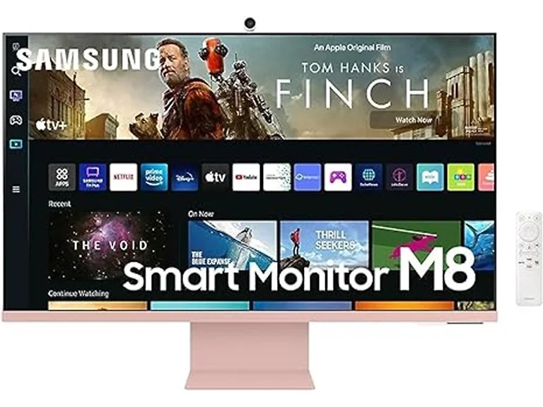 Samsung 32" M80C 4k Smart Monitor | Sunset Pink