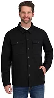 Spyder Mens Core Sweater Fleece Shirt Jacket Shacket, Black, L