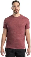 Wrangler Men's Performance Workwear Short Sleeve Crewneck T-Shirt, Ruby Heather, Medium