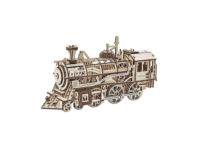 ROKR Locomotive Mechanical Wooden Gear 3D