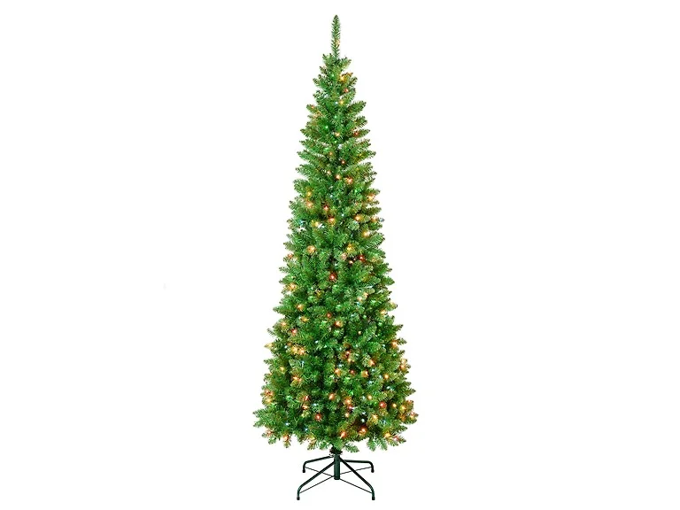 National Tree Company 7.5 ft. Pre-Lit Rowan Pencil Slim Tree