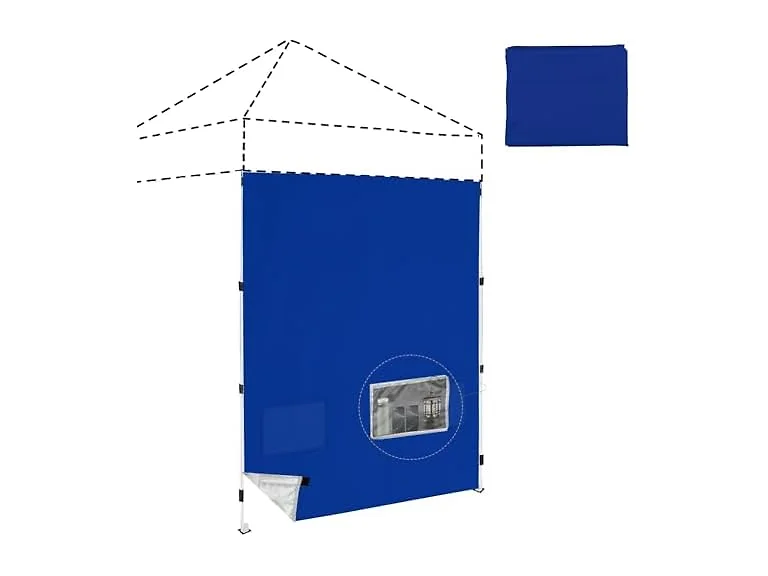SANWAY 5x5 Canopy Sidewall 1pk Blue