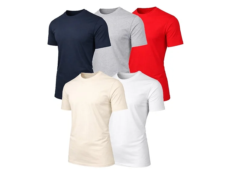 Mens Short Sleeve Crew Neck Solid Tee