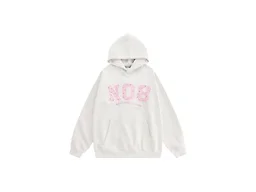 Aelfric Eden Womens Oversized Graphic Hoodies Y2k Flower Embroidery Number Print Pullover Hooded Sweatshirt Unisex Grey X-Small