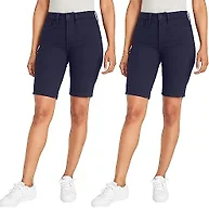 2-Pack Junior's Super Stretch Bermuda Shorts