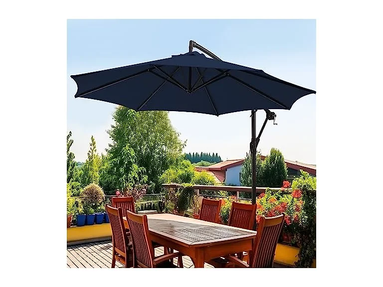 wikiwiki 10ft Patio Hanging Umbrellas