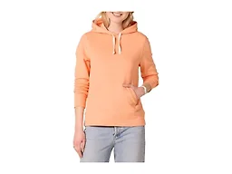 Amazon Essentials Women's Regular-Fit Midweight Fleece Pullover Hoodie with Kangaroo Pocket (Available in Plus Size), Cantaloupe, X-Small