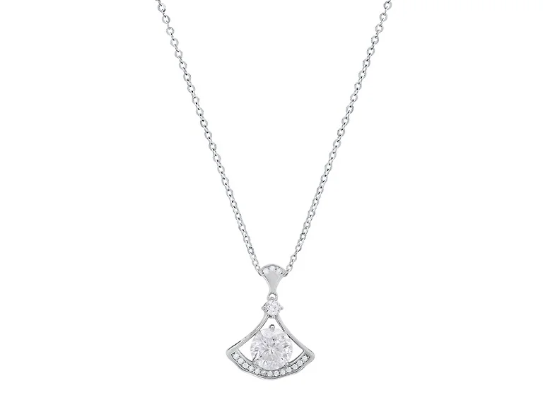 Moissanite Diamond Arc Necklace