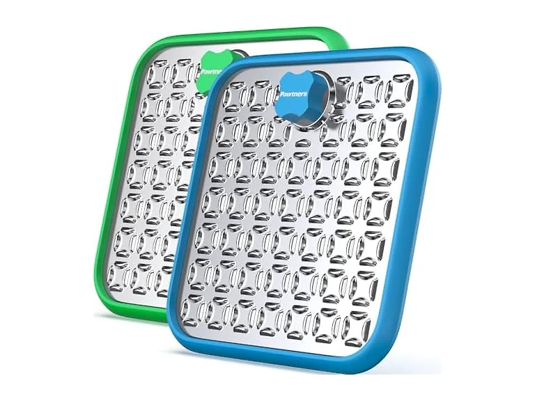 Pawtners Dog Lick Mat 2 Pack Blue Green
