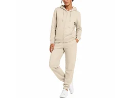 1-Pack Or 2-Pack Women's Loose Fit French Terry Hoodie & Jogger Set