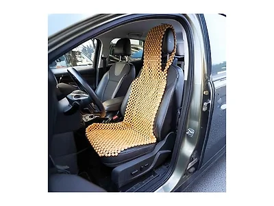 Zone Tech SE0095 Beaded Seat Cover - Natural