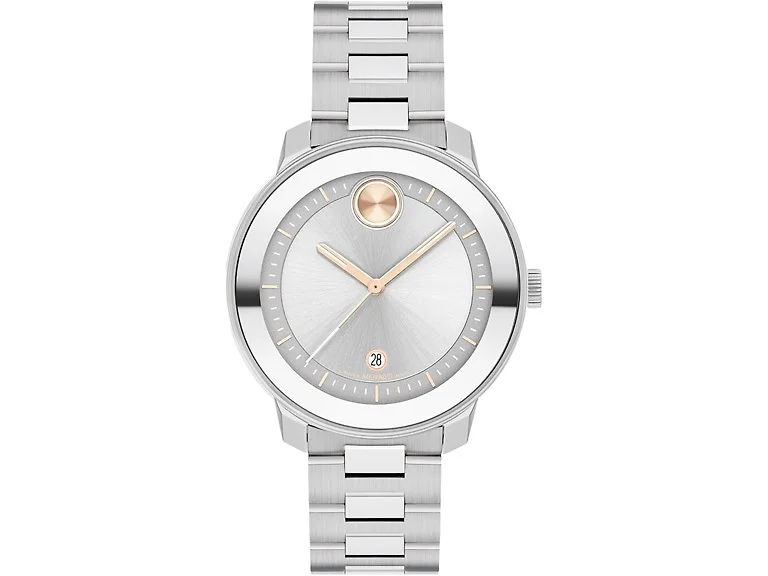 Movado Bold Verso Quartz Silver Dial Unisex Watch