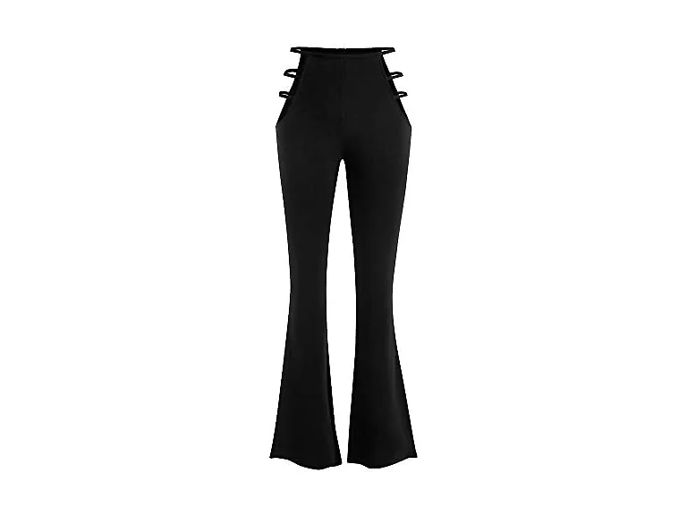 Zaful Women (M) High Waist Cut Out Ladder Pants