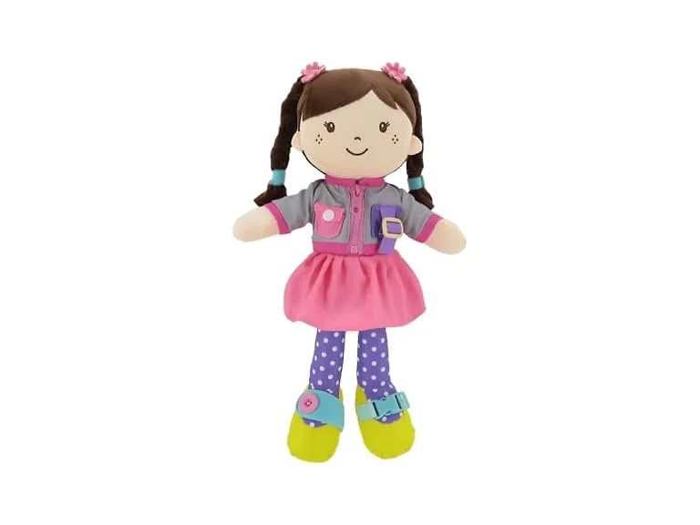 Linzy 15" Learn to Dress Stuffed Doll