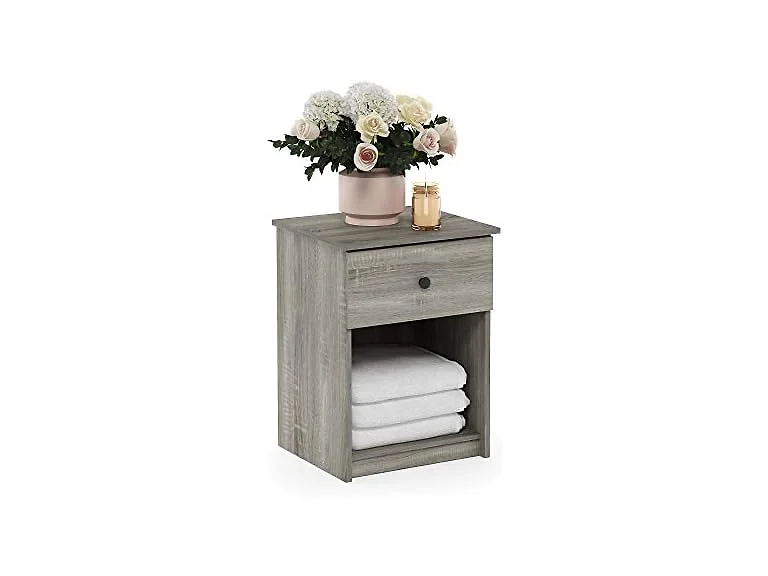 Furinno Tidur Nightstand French Oak Grey
