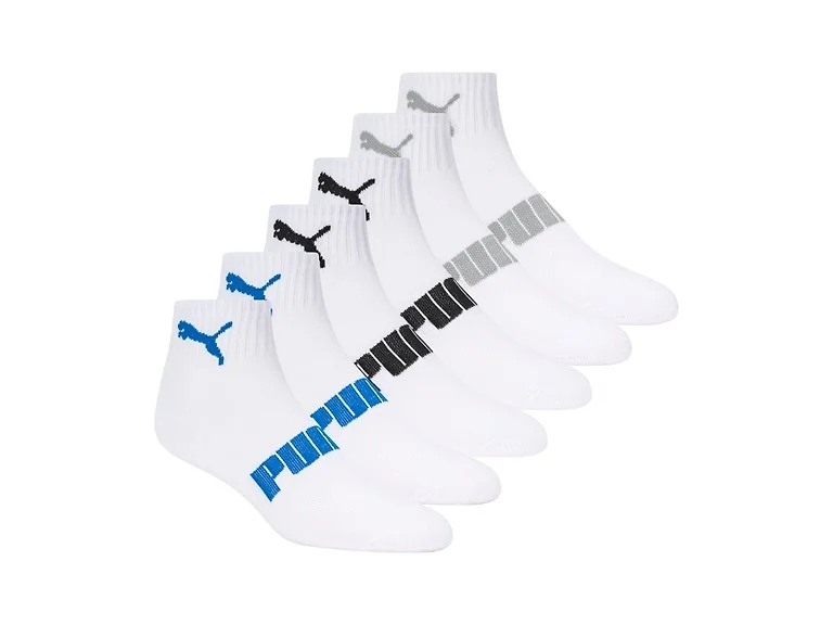 PUMA Men's 12-Pairs Quarter Crew Socks