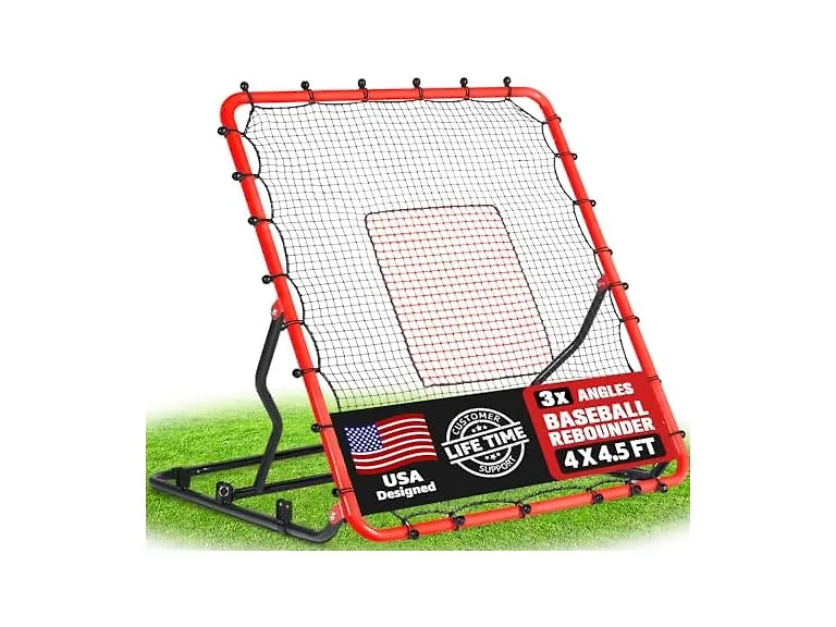 ZEALFEEL 4x4.5FT Baseball Rebounder Net