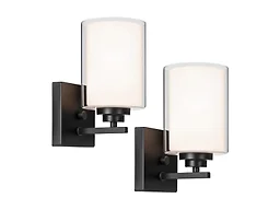 VerRon KN0001 Set of 2 Wall Sconces for Bathroom