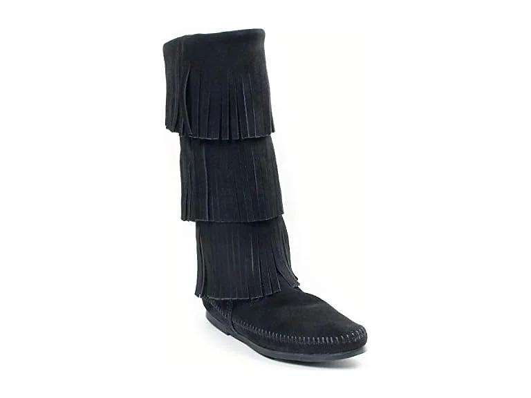 Minnetonka Women's 3-Layer Fringe Boot