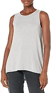 Amazon Essentials Women's Scoop Neck Swing Tank Top (Available in Plus Size), Light Grey Heather, Medium