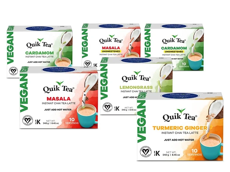 QuikTea Chai Lattes | Vegan Variety
