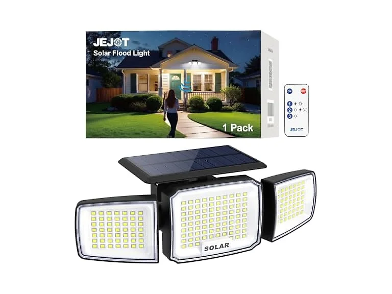 JEJOT Solar Security Flood Light