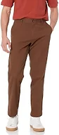 Amazon Essentials Men's Classic-Fit Wrinkle-Resistant Flat-Front Chino Pant, Brown, 32W x 31L