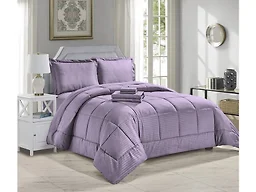 Noble House NH-8Piece Embossed Stripe BIAB QN-Plum Q
