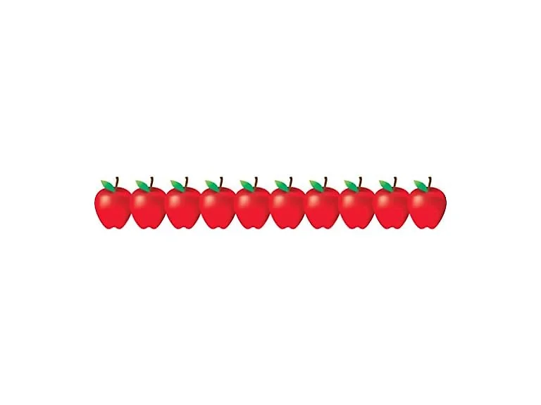 Hygloss Products Red Apples Die-Cut Bulletin Border 12pk