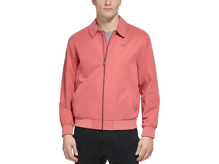DOCKERS Men (S) Micro Twill Golf Bomber Coat