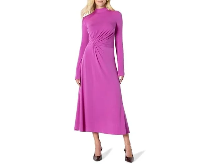 Amazon Essentials Women (M) Slim-fit Dress Fuchsia