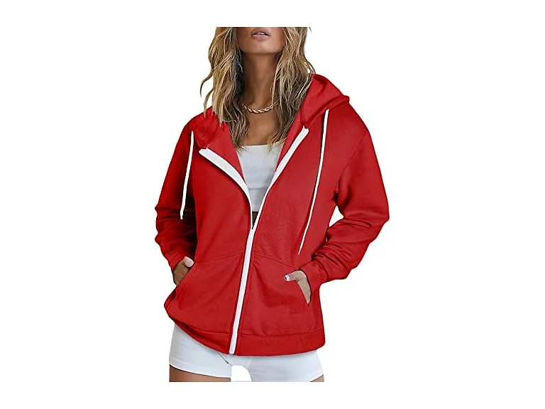 Dokotoo Women (XXL) Fall Full Zip Up Hoodies Coat