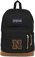 JanSport NCAA Officially Licensed Backpack, Nebraska Cornhuskers, Right Pack with Padded 15-Inch Laptop Sleeve, Spacious Computer Bag, Durable Daypack with Bottle Pocket & Haul Handle, Black