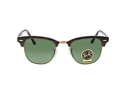 Ray-Ban RB3016 W0366 51 51-21-145 Ray-Ban RB3016 Clubmaster Classic Square Sunglasses Havana On Gold/Green Gradient