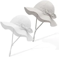 RIVBOS Toddler Sun Hat UPF 50+ Wide Brim Baby Bucket Hat for Boys Girls