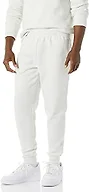 Amazon Essentials Men's Relaxed Fit Fleece Joggers Sweatpants, Drawstring Waist, Tapered Leg, Ribbed Cuffs, Brushed Interior, Light Grey, X-Small