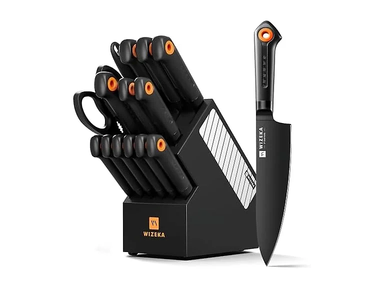 WIZEKA 15 Pieces Knife Set