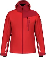 HEAD Men’s Supershape Insulated Ski Jacket – Waterproof, Stretch Fabric, Detachable Hood & Snow Gaiter -Red Chilli, Large (52)