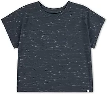 Hurley Girls Soft Knit Basic T-Shirt, Carbon, 6