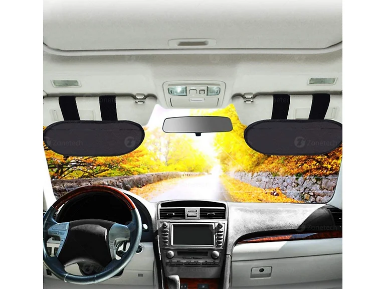 Zone Tech SS0018 Car Sun Visor Extender 2 Pack