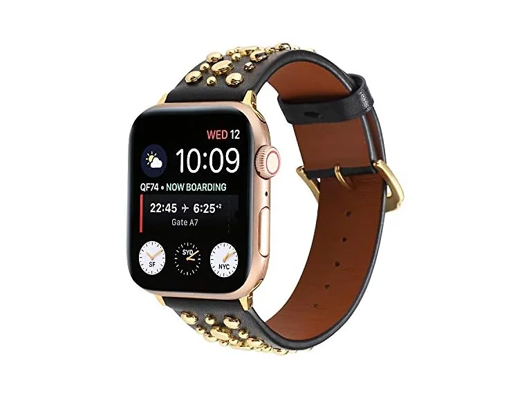 Sufderny Bling Stud Leather Bands