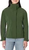 Amazon Essentials Women's Regular-Fit Packable Lightweight Waterproof Rain Jacket, Dark Green, X-Large