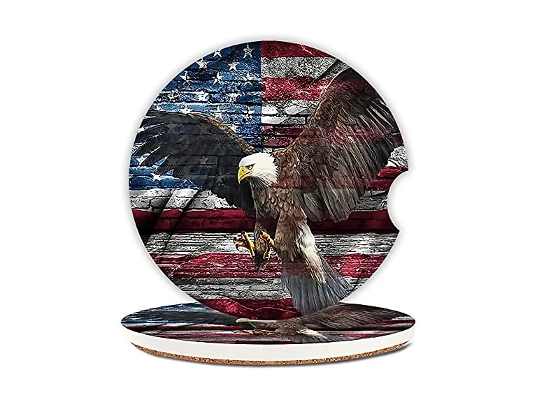 ZHIZHEND American Flag Eagle Spreads Its Wings No