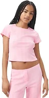 florence by mills Women's Cozy Crush Easy Cropped Tee Shirt, Soft Pink, X-Small
