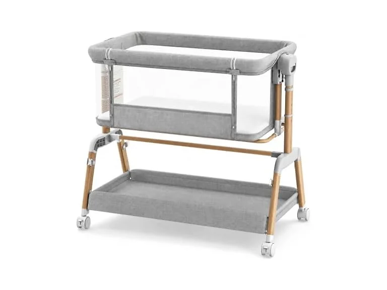 Bolmen Grey Rocking Bassinet Bedside Sleeper