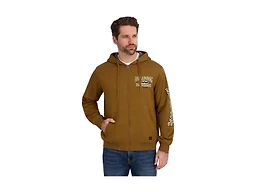 Billabong Mens Sherpa Lined Hoodie Jacket, Rust, L